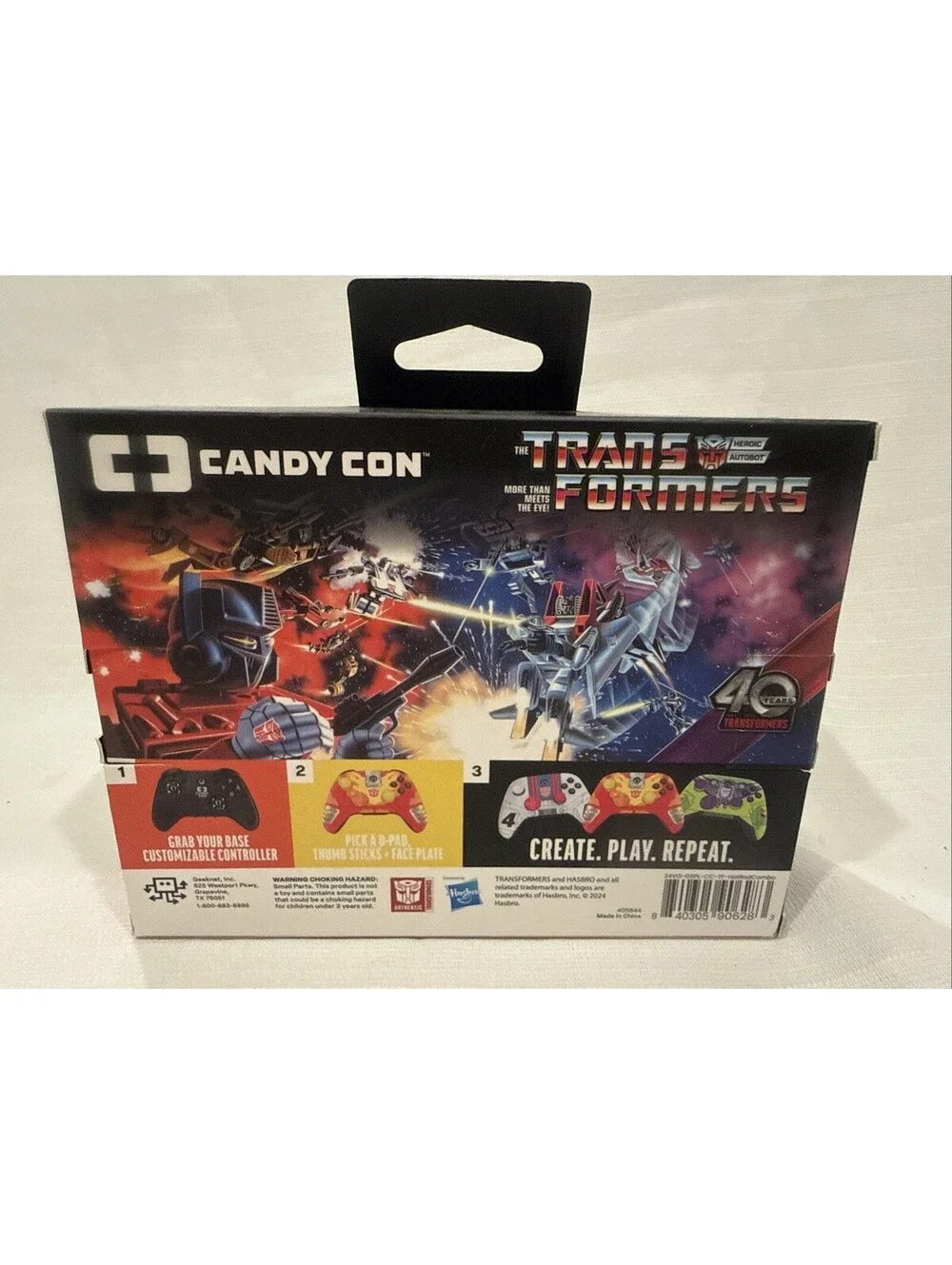 Candy Con Hot Rod Combo Pack Transformers 40th Anniversary Controller Face Plate